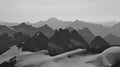 View from mount Titlis towards mount Oberalpstock Royalty Free Stock Photo