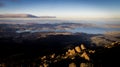 View from Mount Wellington overlooking Hobart, Tasmania, Australia Royalty Free Stock Photo