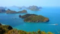 View from Mountain on Angtong marine park of the