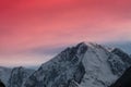 View on mountain Belukha in Altai region near board of Russia and Kazakhstan Royalty Free Stock Photo