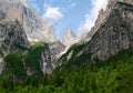 View of the mountain Brenta