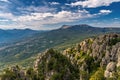 View of the mountain Demerdzhi and Chatyr-Dag