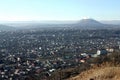 View on mountain Elbrus and city Pyatigorsk Royalty Free Stock Photo