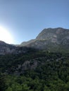 View of mountain in the forest in Kabak Valley Mugla Turkey Royalty Free Stock Photo