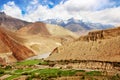 View of the mountain gorge Kali Gandak. Nepal. The Himalayan mountains