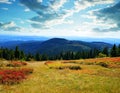 View from the mountain Grosser Arber, Germany.