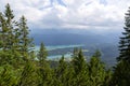View from mountain Herzogstand, Bavaria, Germany Royalty Free Stock Photo