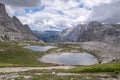 View from the mountain hut on Laghi dei Piani. Royalty Free Stock Photo
