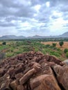 View from a mountain in India