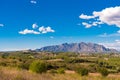 View of the mountain of Montserrat, Catalunya, Spain. Copy space for text. Royalty Free Stock Photo