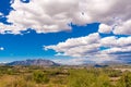 View of the mountain of Montserrat, Catalunya, Spain. Copy space for text. Royalty Free Stock Photo