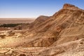 View of the mountain oasis of Shebika, in the middle of the Sahara Desert, Tunisia Royalty Free Stock Photo