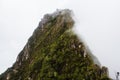 View of the mountain peak Huayna Picchu Royalty Free Stock Photo