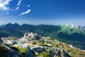 View of mountain peaks Royalty Free Stock Photo