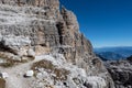 View of the mountain peaks Brenta Dolomites. Italy Royalty Free Stock Photo