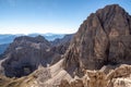 View of the mountain peaks Brenta Dolomites. Trentino, Italy Royalty Free Stock Photo