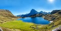 View of the mountain of Pic Du Midi Ossau, France, Pyrenees Royalty Free Stock Photo