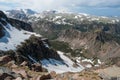 View of mountain range, Beartooth Highway, Montana, USA Royalty Free Stock Photo