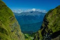 Landscape, mountains covered with greenery. Western Caucasus, Sochi