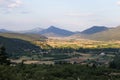 View of the mountain region of Greece, Thessaly Royalty Free Stock Photo
