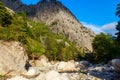 View of mountain river in Kesme Bogaz canyon, Antalya province in Turkey