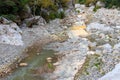 View of mountain river in Kesme Bogaz canyon, Antalya province in Turkey