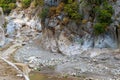 View of mountain river in Kesme Bogaz canyon, Antalya province in Turkey