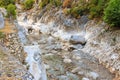 View of mountain river in Kesme Bogaz canyon, Antalya province in Turkey