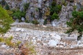 View of mountain river in Kesme Bogaz canyon, Antalya province in Turkey