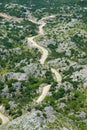 View of a Mountain Road from above