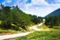 View of mountain with road Royalty Free Stock Photo