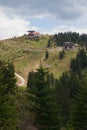 View from the mountain, Romania, Brasov, Poiana Brasov, Postavaru Mountains Royalty Free Stock Photo