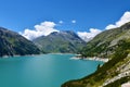 View of mountain Schwarzhorn and KÃÂ¶lnbreinspeicher accumulation lake