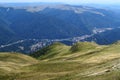 View from the mountain, Sinaia Royalty Free Stock Photo