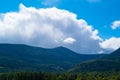 view mountain Snezhka in Karkonosz. Karpacz, Poland Royalty Free Stock Photo