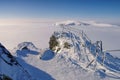 View from mountain Sniezka in winter Royalty Free Stock Photo