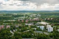 View from mountain to Kuopio and lakes, Northern Savonia, Finland Royalty Free Stock Photo