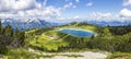 View from the mountain top Hoess in Hinterstoder at the Austrian Alps Royalty Free Stock Photo