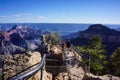 Grand Canyon North Rim visitor viewing point Royalty Free Stock Photo