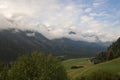 Mountain valley in Swiss Alps