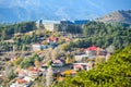 View on village Prodromos in Troodos mountains