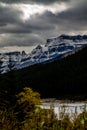 Weeping wall, Banff National Park, Alberta, Canada Royalty Free Stock Photo