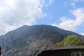 View of the mountains of Andorra at the beginning of autumn