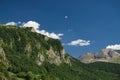 View of mountains in the Aragonese Pyrenees, in the province of Huesca, Spain