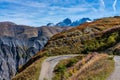 View of the mountains around Alpe d`Huez in the french Alps, France Royalty Free Stock Photo