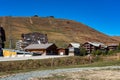 View of the mountains around Alpe d`Huez in the french Alps, France Royalty Free Stock Photo