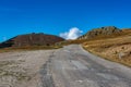 View of the mountains around Alpe d`Huez in the french Alps, France Royalty Free Stock Photo