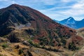 View of the mountains around Alpe d`Huez in the french Alps, France Royalty Free Stock Photo