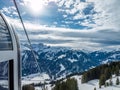 View of the mountains in the Bregenzerwald in Austria Royalty Free Stock Photo