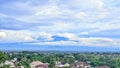 view of mountains in East Java from a distance Royalty Free Stock Photo